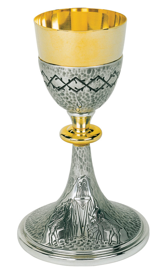 Catholic goods and religious supplies Chalices Chalice with deers