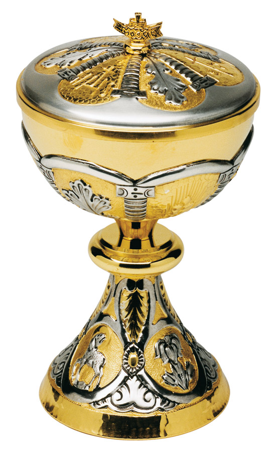 Catholic goods and religious supplies Ciboria Ciborium with bread