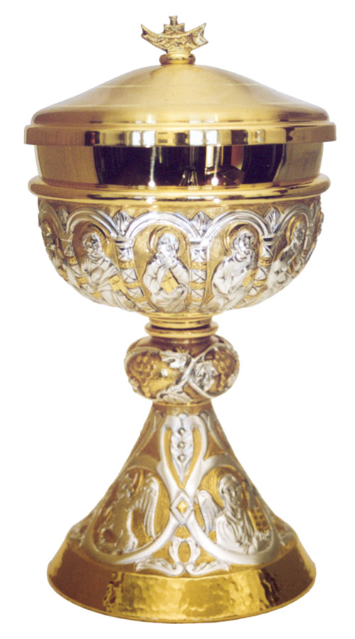 Catholic goods and religious supplies - Ciboria: Ciborium with Evangelists  and Apostles | Ciboria - Catholic supplies and religious items - Made in  Italy